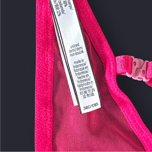 NWT! Victoria’s Secret Sexy Tee Lacie Unlined Demi Bra Pink Cheetah Size 38C - Picture 7 of 8
